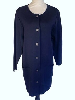 Lucia Navy Knit Cardigan